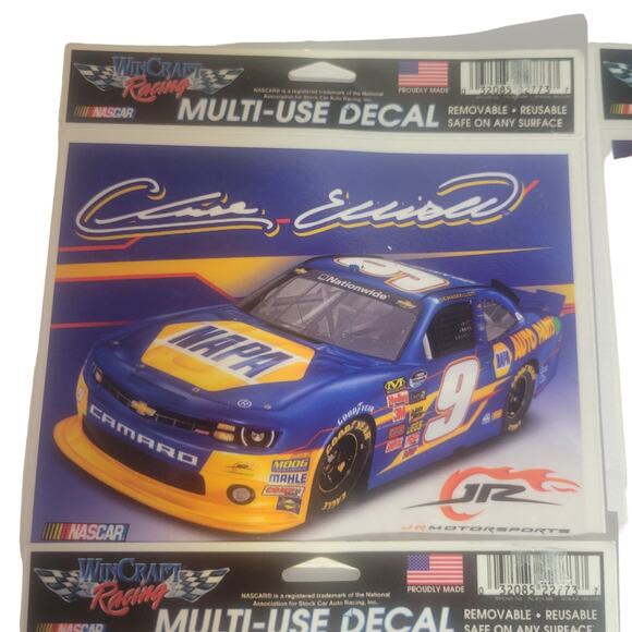 Set of 9 Chase Elliott NASCAR Decals, Round & Rectangle 2014 - Picture 4 of 13